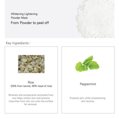 Whitening Lightening Powder Mask